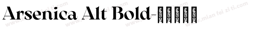 Arsenica Alt Bold字体转换